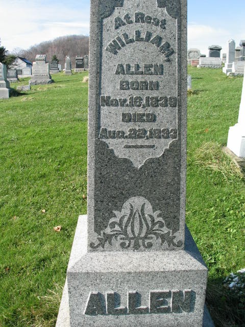 William Allen tombstone