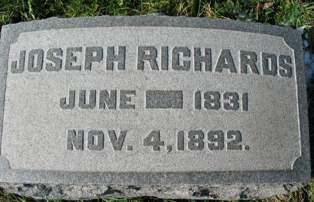 Joseph Richards tombstone