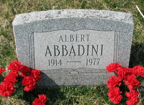Albert Abbadini tombstone