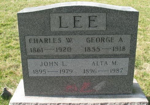 Alta M. Lee tombstone