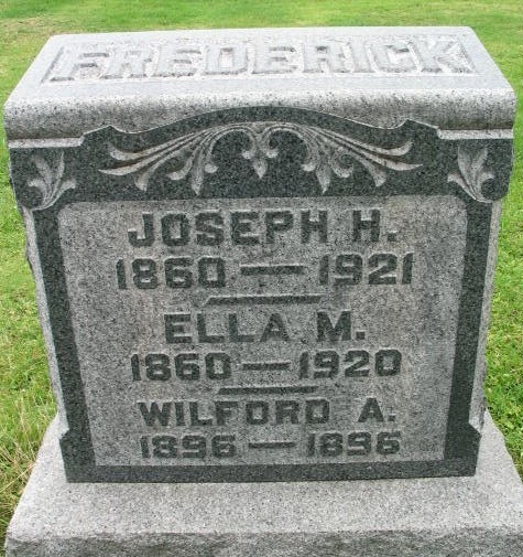 Ella M. Frederick tombstone