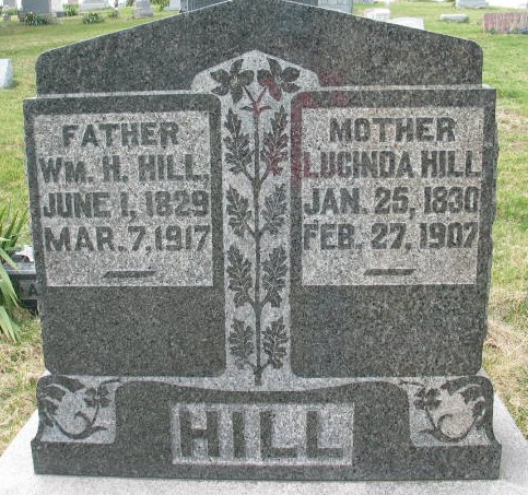 Lucinda Hill tombstone