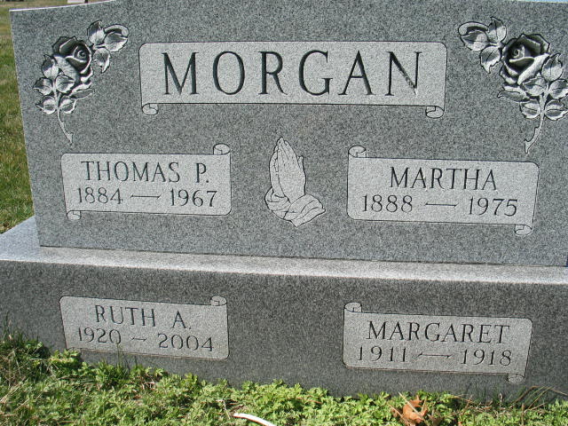 Margaret Morgan tombstone