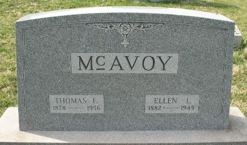 Thomas E. McAvoy tombstone