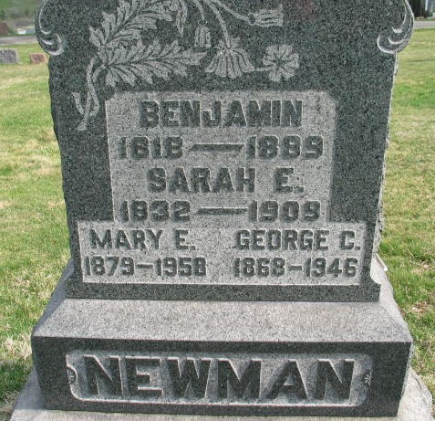 Benjamin Newman tombstone