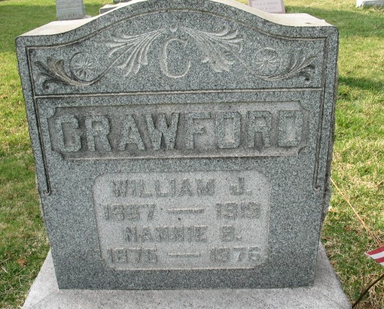 Nannie B. Crawford tombstone