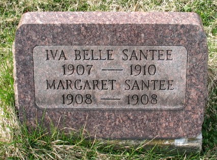 Iva Belle Santee tombstone