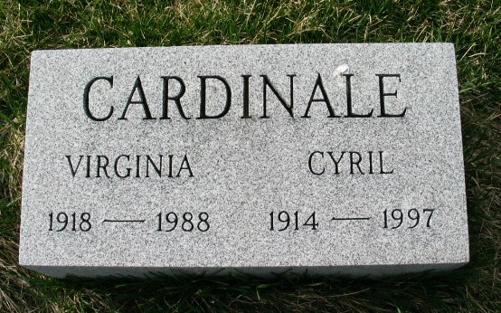 Cyril Cardinale tombstone