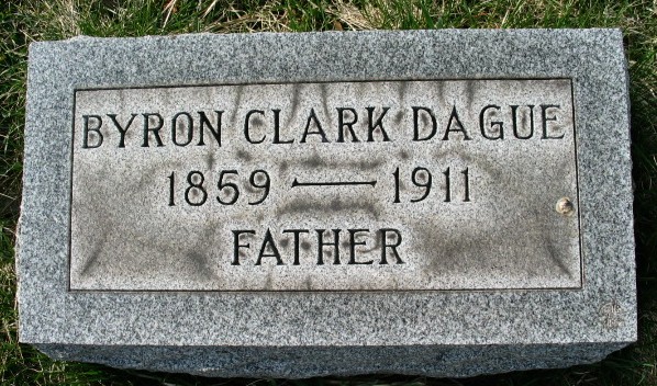 Byron Clark Dague tombstone