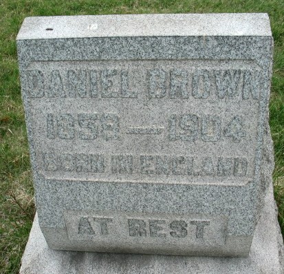 Daniel Brown tombstone