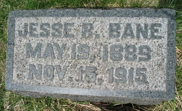 Jesse R. Bane tombstone