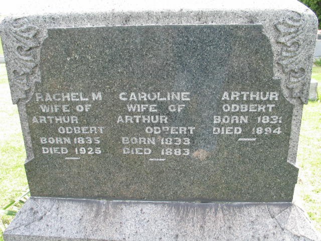 Rachel M. Odbert tombstone