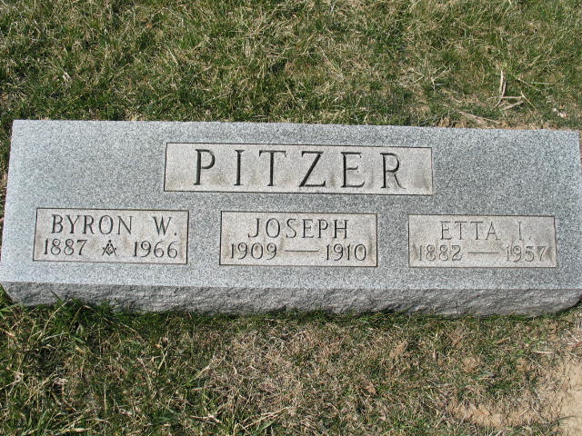 Byron W. Pitzer tombstone