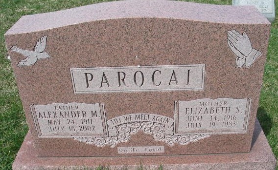 Alexander M. Parocai tombstone