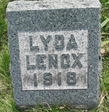 Lyda Lenox tombstone