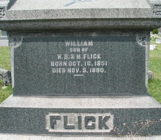 William Flick tombstone