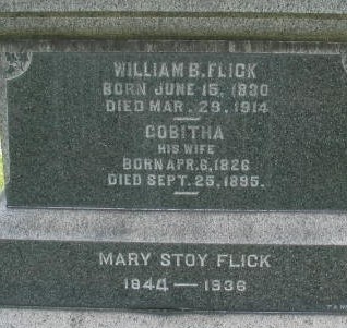 William B. Flick tombstone