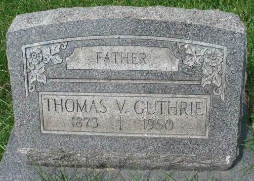 Thomas V. Guthrie tombstone