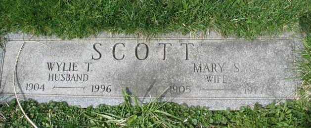 Mary S. Scott tombstone
