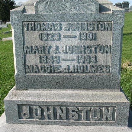 Thomas Johnston tombstone