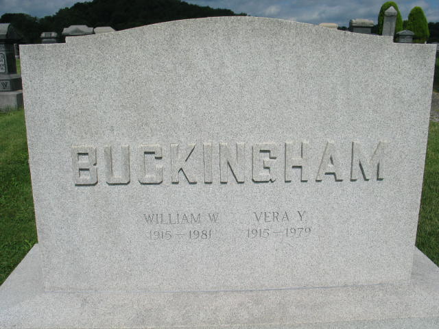 William W. and Vera Y. Buckingham
