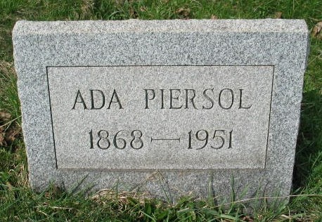 Ada Piersol tombstone