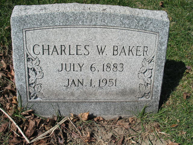 Charles W. Baker tombstone