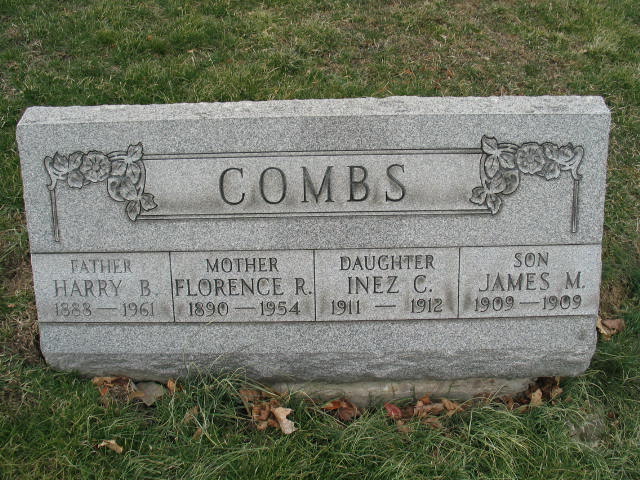 Harry B., Florence R., Inez D., James M. Combs
