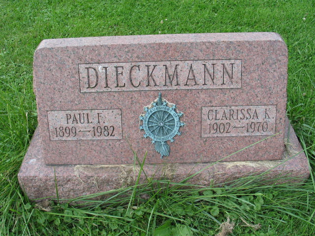 Paul F. and Clarissa K. Dieckman