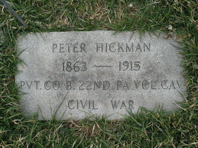 Peter Hickman tombstone