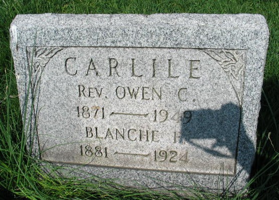 Rev Owen C. and Blanche F. Carlile