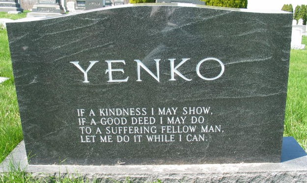 Yenko monument