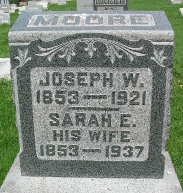 Joseph W and Sarah E. Moore