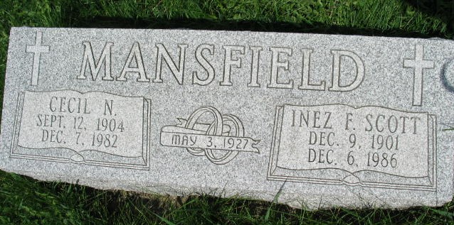 Cecil N. and Inez F. Scott Mansfield