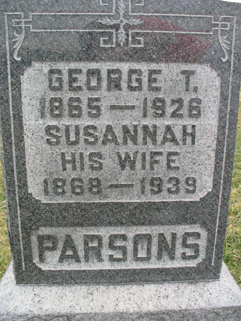 George T and Susannah Parsons