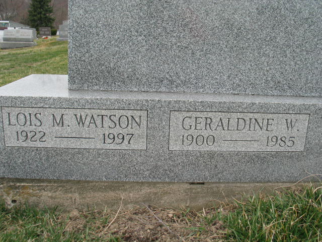 Lois M. Warson and Geraldine W. Huffman
