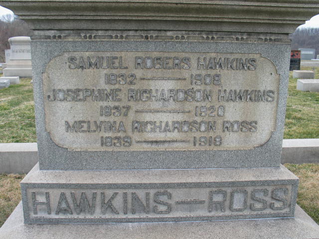 Samuel Roders Hawkins, Josephine Richardson Hawkins, Melvina Richardson Ross