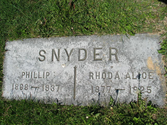 Phillip and Rhoda Alice Snyder