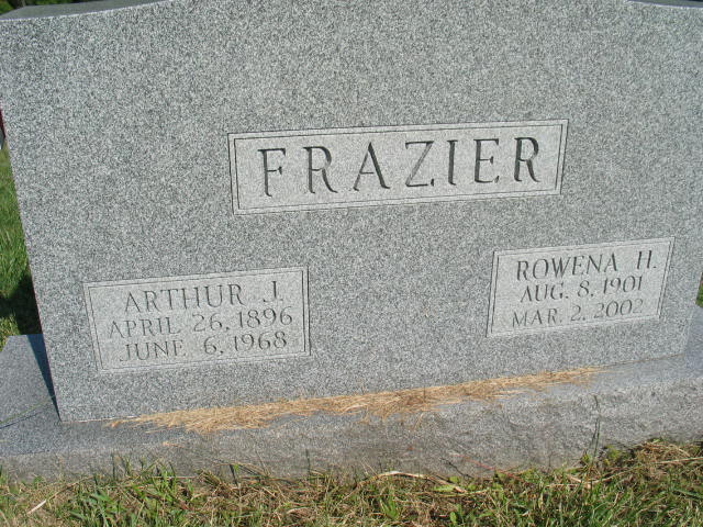 Arthur J and Rowena Frazier