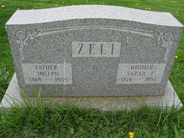 Joseph and Sarah E. Zeli