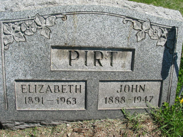 Elizabeth and John Pirt