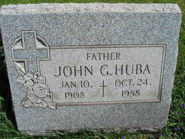 John G. Huba tombstone
