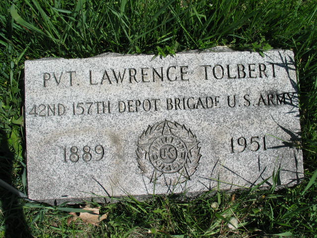 Lawrence Tolbert tombstone