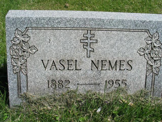 Vasel Nemes tombstone