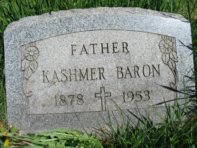 Kashmer Baron tombstone
