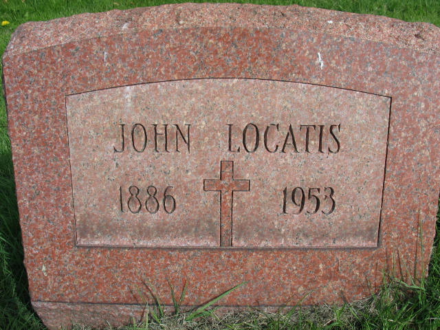 John Locatis tombstone