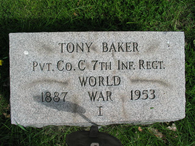 Tony Baker tombstone
