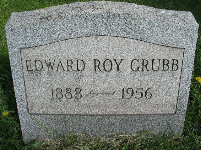 Edward Roy Grubb tombstone