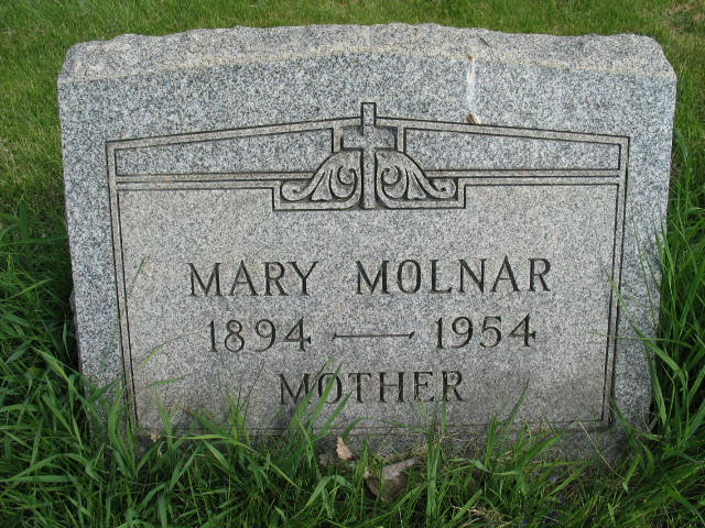 Mary Molnar tombstone