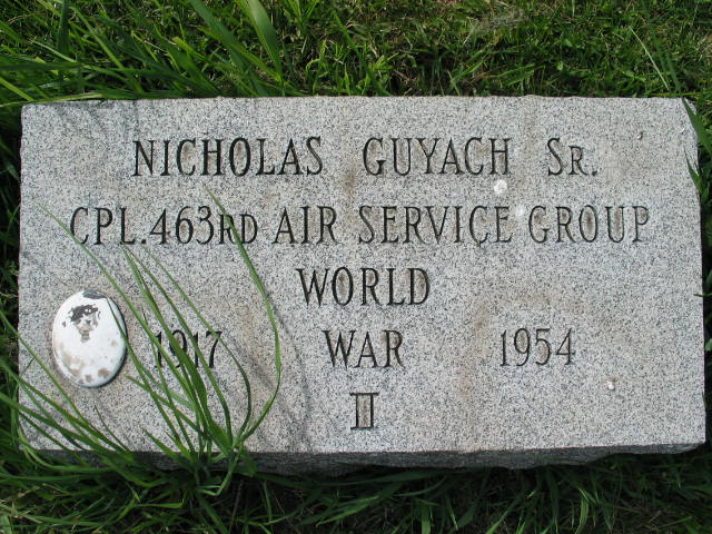 Nicholas Guyach Sr. tombstone